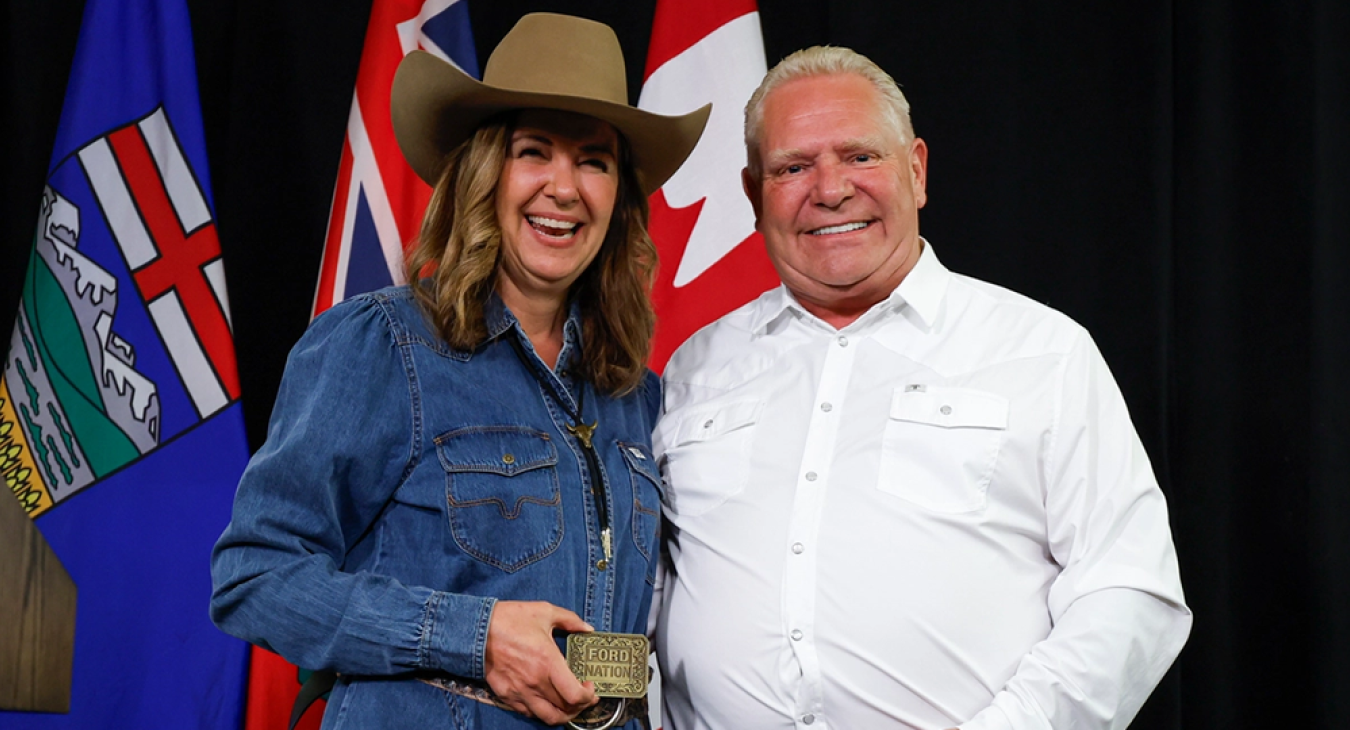 Danielle Smith and Ontario Premier Doug Ford