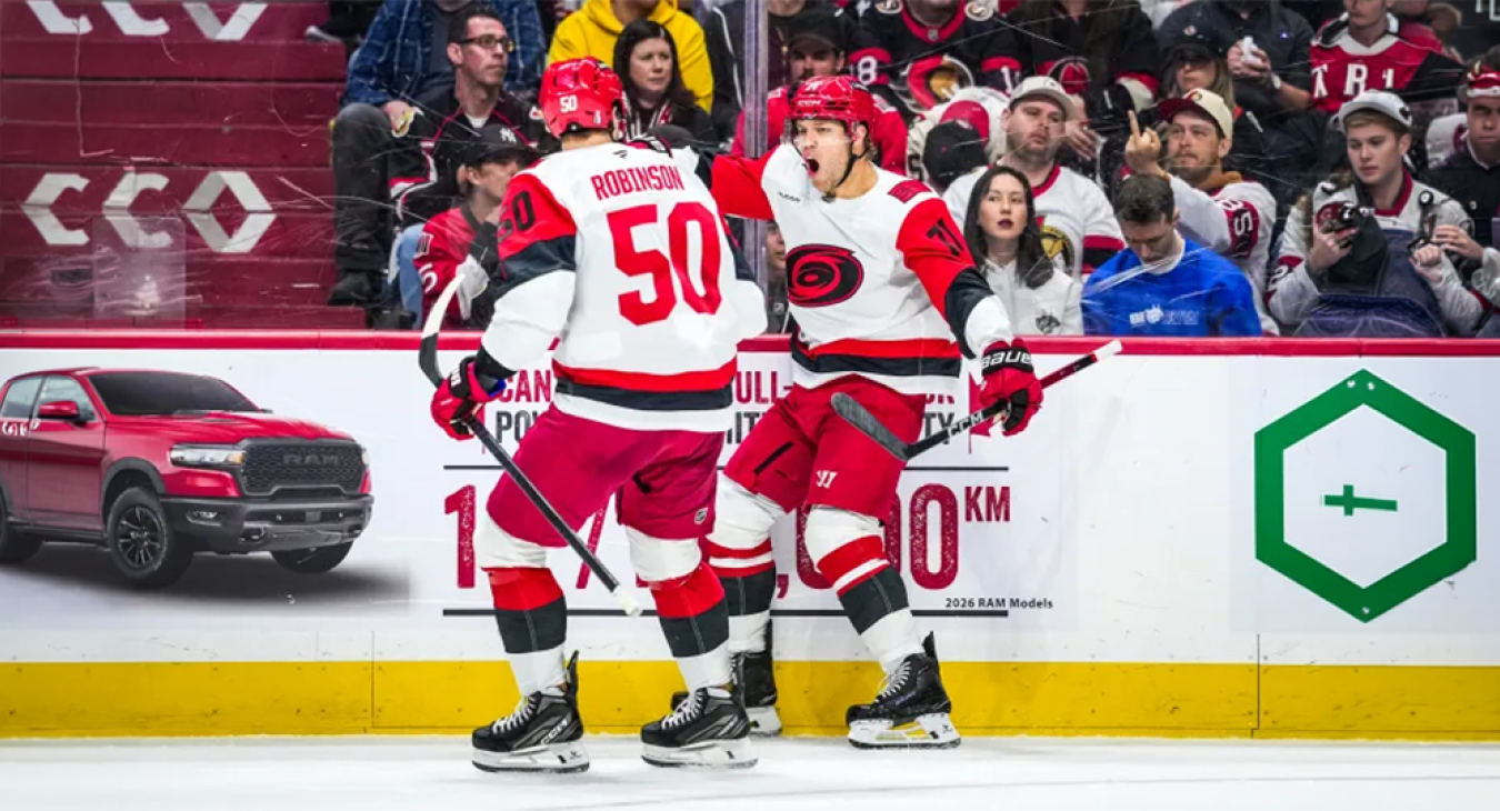 Taylor Hall #71 of the Carolina Hurricanes